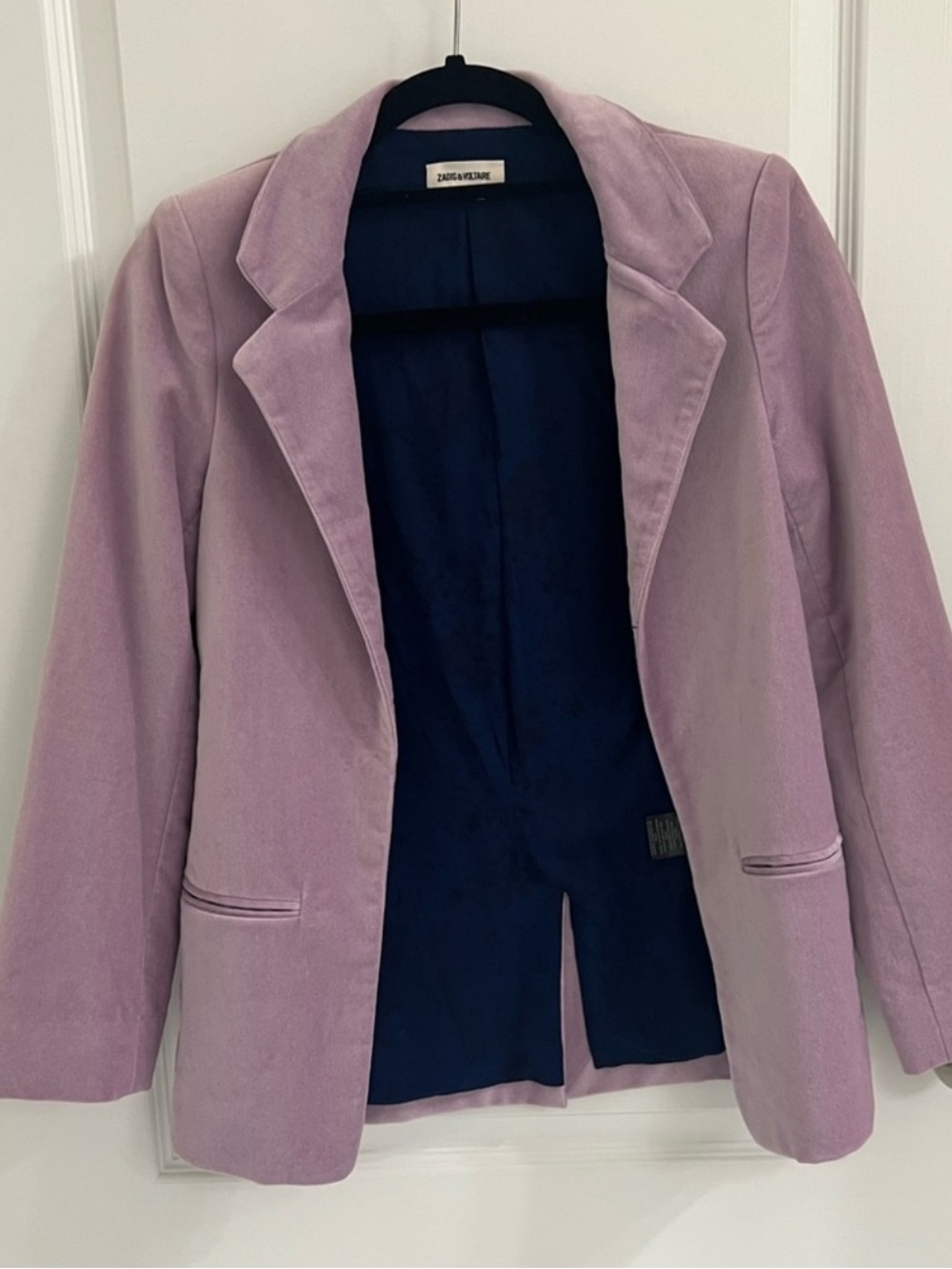 Zadig & Voltaire light purple blazer size 34